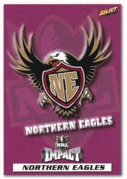 2001 Select Impact #128 Northern Eagles crest Front